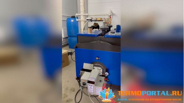 Котел на отработанном масле Ecoheat M в эксплуатации.