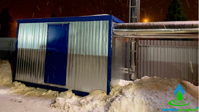Передвижная блочно-модульная котельная на отработанном масле Ecoheat SMBK на 100 кВт.